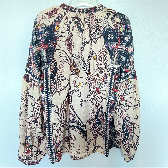 Lucky Brand Mixed Print Long Sleeve Top M - Picture 3 of 7